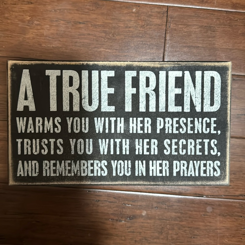 Sentimental wall hanging